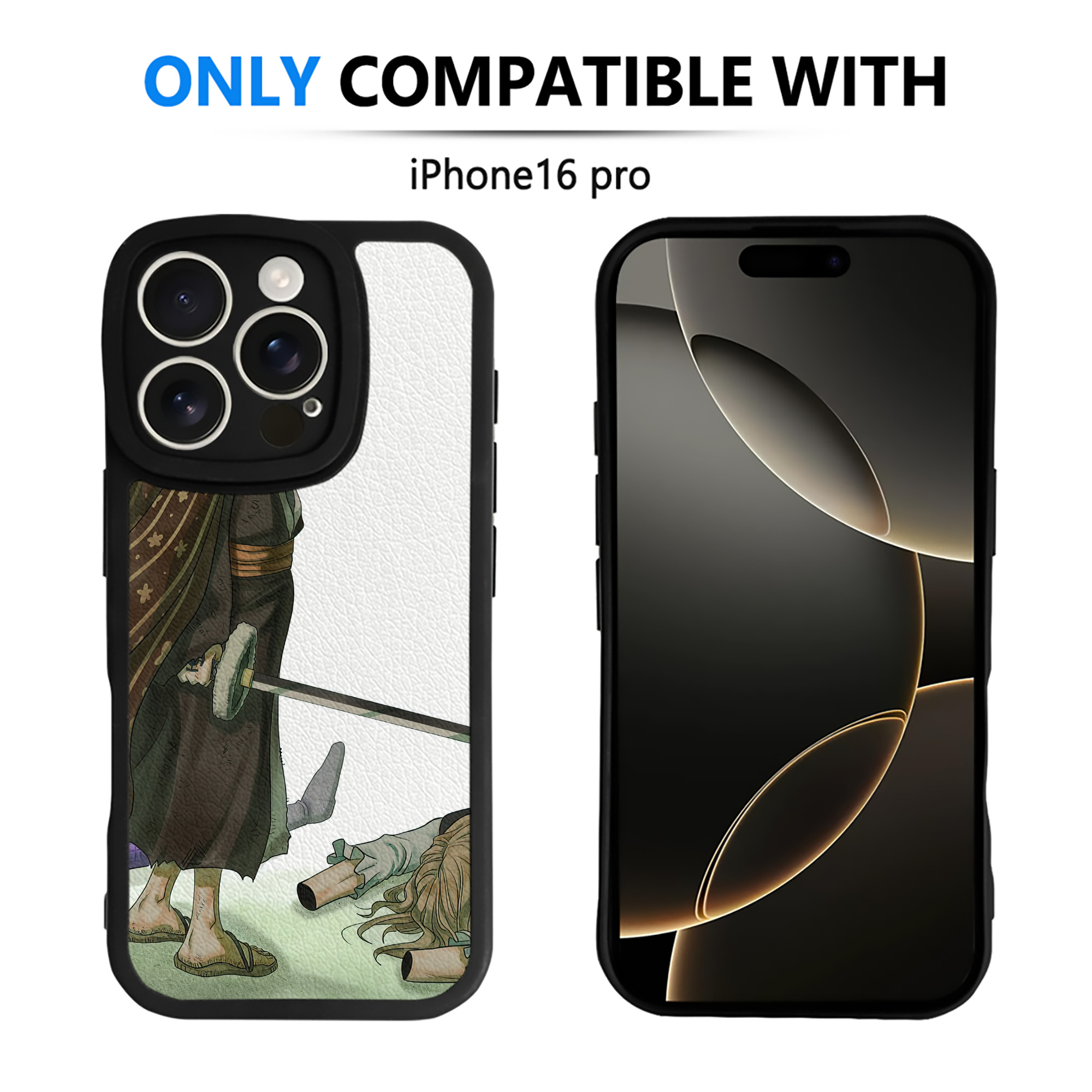 （画像用） ワンピース ONE PIECE 【iPhone 16シリーズ対応】シリコンスマホケース（レザー調） 材質：シリコン